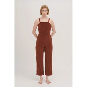 Vintage Inspired Corduroy Overalls S Aniela Parys Made in Spain - Antique Gold